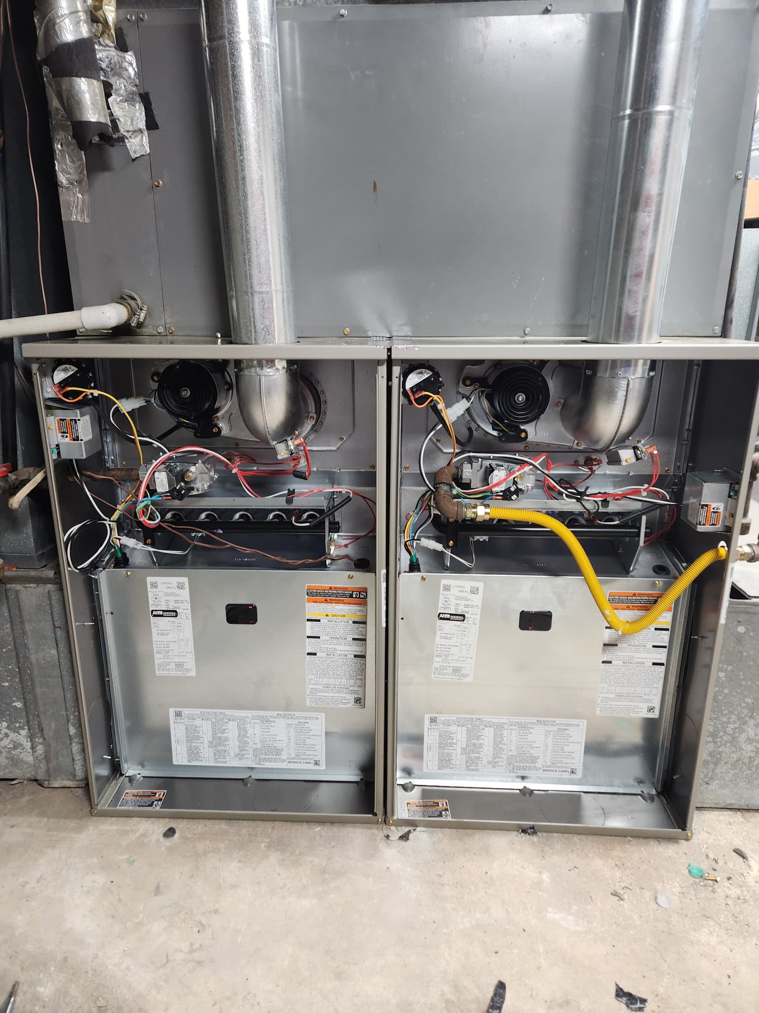 HVAC equipment installation