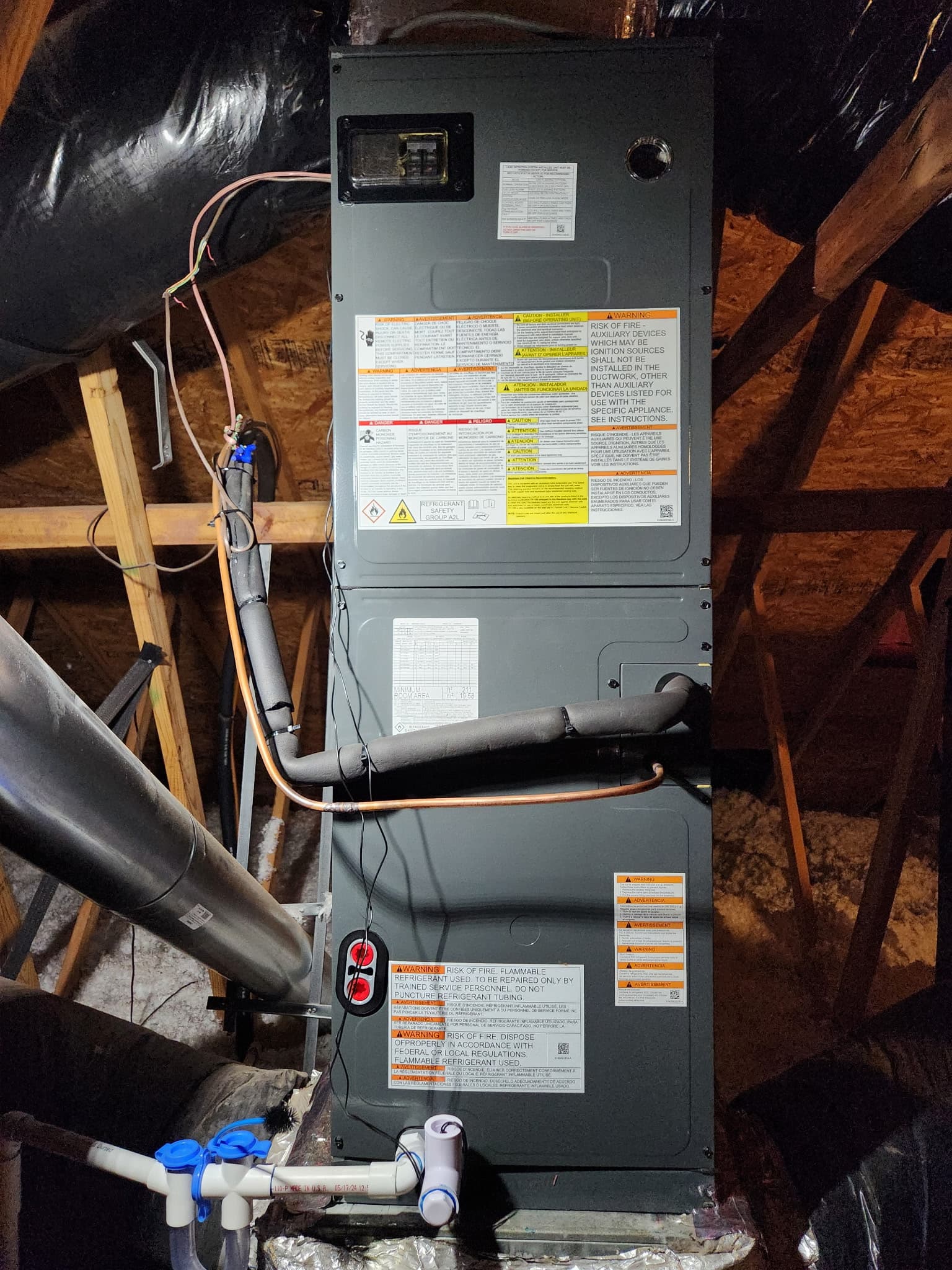 Residential AC unit installation