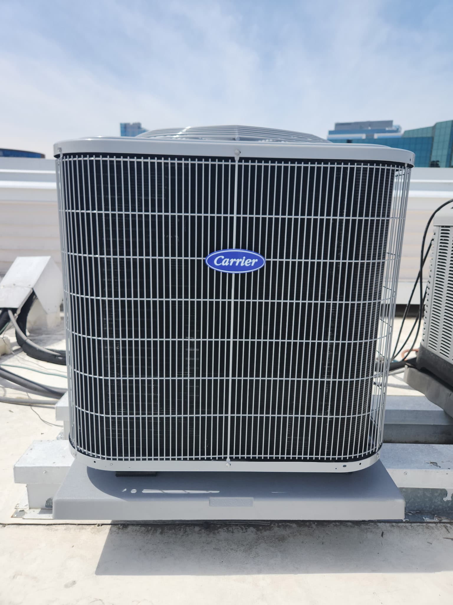 Residential HVAC service completed